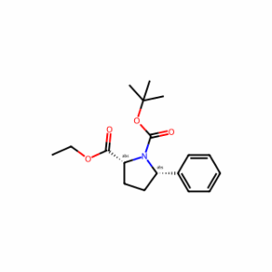 (2R,5S)-1-tert-butyl 2-ethyl 5-phenylpyrrolidine-1,2-dicarboxylate