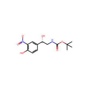 tert-butyl N-[(2S)-2-hydroxy-2-(4-hydroxy-3-nitro-phenyl)ethyl]carbamate