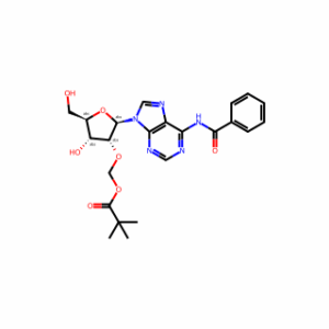 (((2R,3R,4R,5R)-2-(6-Benzamido-9H-purin-9-yl)-4-hydroxy-5-(hydroxymethyl)tetrahydrofuran-3-yl)oxy)methyl pivalate