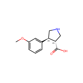 (3R,4S)-rel-4-(3-Methoxyphenyl)pyrrolidine-3-carboxylic acid