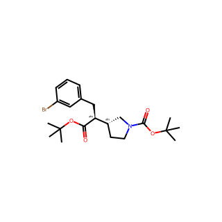 tert-Butyl (R)-3-((S)-3-(3-bromophenyl)-1-(tert-butoxy)-1-oxopropan-2-yl)pyrrolidine-1-carboxylate