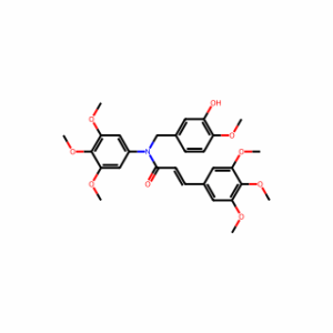 (E)-N-(3-Hydroxy-4-methoxybenzyl)-N,3-bis(3,4,5-trimethoxyphenyl)acrylamide