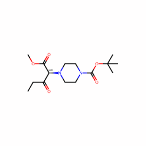 tert-Butyl 4-(1-methoxy-1,3-dioxopentan-2-yl)piperazine-1-carboxylate