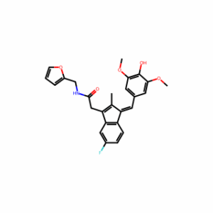 (1Z)-5-Fluoro-N-(2-furanylmethyl)-1-[(4-hydroxy-3,5-dimethoxyphenyl)methylene]-2-methyl-1H-indene-3-acetamide