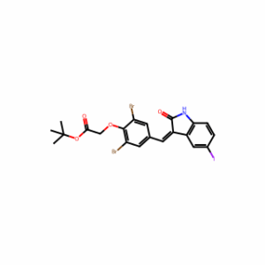 tert-Butyl 2-[2,6-Dibromo-4-[(5-iodo-2-oxoindolin-3-ylidene)methyl]phenoxy]acetate