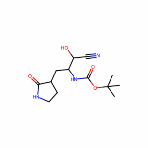 (3S)-3-(Boc-amino)-2-hydroxy-4-[(S)-2-oxo-3-pyrrolidinyl]butanenitrile