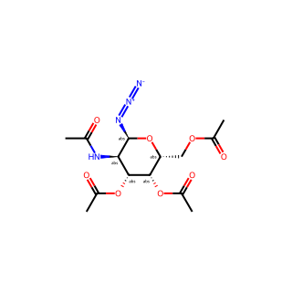 (2R,3R,4R,5R,6S)-5-Acetamido-2-(acetoxymethyl)-6-azidotetrahydro-2H-pyran-3,4-diyl Diacetate