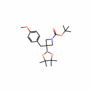 tert-Butyl 3-(4-Methoxybenzyl)-3-(4,4,5,5-tetramethyl-1,3,2-dioxaborolan-2-yl)azetidine-1-carboxylate