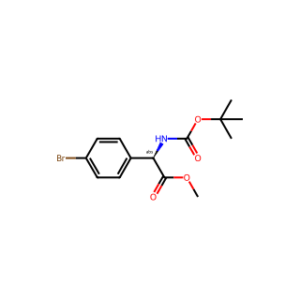 (R)-Methyl 2-(4-bromophenyl)-2-(Boc-amino)acetate