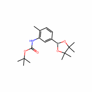 Tert-butyl (2-methyl-5-(4,4,5,5-tetramethyl-1,3,2-dioxaborolan-2-yl)phenyl)carbamate