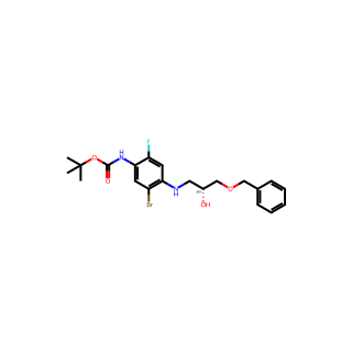 tert-Butyl (R)-(4-((3-(benzyloxy)-2-hydroxypropyl)amino)-5-bromo-2-fluorophenyl)carbamate