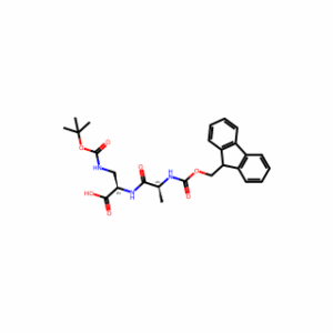(R)-2-((S)-2-((((9H-Fluoren-9-yl)methoxy)carbonyl)amino)propanamido)-3-((tert-butoxycarbonyl)amino)propanoic acid