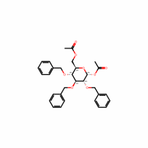 ((2R,3R,4S,5R,6R)-6-Acetoxy-3,4,5-tris(benzyloxy)tetrahydro-2H-pyran-2-yl)methyl acetate