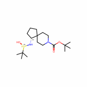 tert-Butyl (R)-1-(((R)-tert-butylsulfinyl)amino)-8-azaspiro[4.5]decane-8-carboxylate