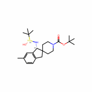 (R)-1′-BOC-1-[[(R)-TERT-BUTYLSULFINYL]AMINO]-6-METHYL-1,3-DIHYDROSPIRO[INDENE-2,4′-PIPERIDINE]