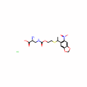 (2S)-2-Amino-3-[[[2-[[1-(6-nitrobenzo[d][1,3]dioxol-5-yl)ethyl]thio]ethoxy]carbonyl]amino]propanoic Acid Hydrochloride
