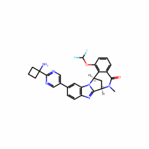 (7R,14R)-11-[2-(1-Aminocyclobutyl)-5-pyrimidinyl]-1-(difluoromethoxy)-6,7-dihydro-6-methyl-7,14-methanobenzimidazo[1,2-b][2,5]benzodiazocin-5(14H)-one