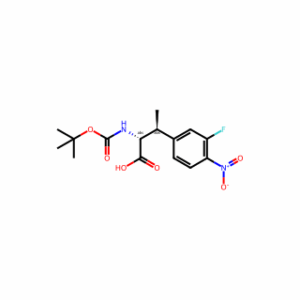 (2R,3S)-2-((tert-Butoxycarbonyl)amino)-3-(3-fluoro-4-nitrophenyl)butanoic acid