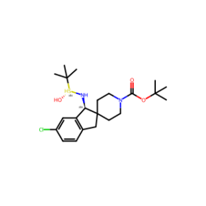 (S)-1′-BOC-1-[[(R)-TERT-BUTYLSULFINYL]AMINO]-6-CHLORO-1,3-DIHYDROSPIRO[INDENE-2,4′-PIPERIDINE]
