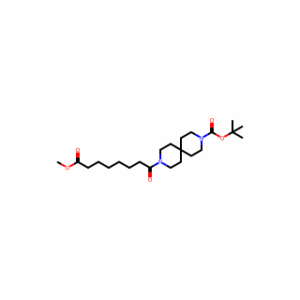Methyl 9-[(1,1-dimethylethoxy)carbonyl]-η-oxo-3,9-diazaspiro[5.5]undecane-3-octanoate