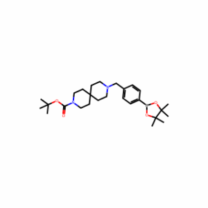 TERT-BUTYL 9-(4-(4,4,5,5-TETRAMETHYL-1,3,2-DIOXABOROLAN-2-YL)BENZYL)-3,9-DIAZASPIRO[5.5]UNDECANE-3-CARBOXYLATE
