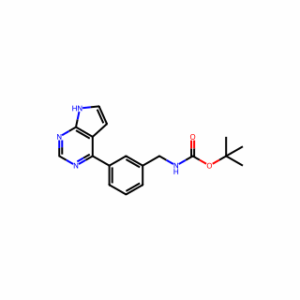 TERT-BUTYL (3-(7H-PYRROLO[2,3-D]PYRIMIDIN-4-YL)BENZYL)CARBAMATE