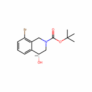 tert-butyl 8-bromo-4-hydroxy-3,4-dihydro-1H-isoquinoline-2-carboxylate
