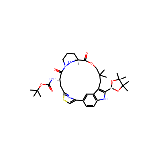 tert-Butyl ((63S,4S)-10,10-dimethyl-5,7-dioxo-12-(4,4,5,5-tetramethyl-1,3,2-dioxaborolan-2-yl)-61,62,63,64,65,66-hexahydro-11H-8-oxa-2(4,2)-thiazola-1(5,3)-indola-6(1,3)-pyridazinacycloundecaphane-4-yl)carbamate