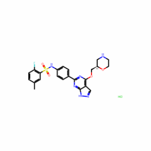 (R)-2-Fluoro-5-methyl-N-(4-(4-(morpholin-2-ylmethoxy)-1H-pyrazolo[3,4-d]pyrimidin-6-yl)phenyl)benzenesulfonamide hydrochloride
