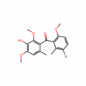 (3-Bromo-6-methoxy-2-methylphenyl)(3-hydroxy-2,4-dimethoxy-6-methylphenyl)methanone