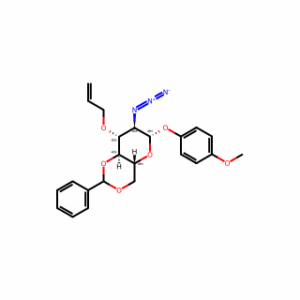 (4aR,6S,7R,8R,8aS)-8-(allyloxy)-7-azido-6-(4-methoxyphenoxy)-2-phenylhexahydropyrano[3,2-d][1,3]dioxine