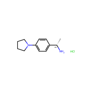 (S)-1-(4-(Pyrrolidin-1-yl)phenyl)ethan-1-amine (hydrochloride)