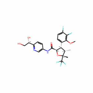 (2R,3S,4S,5R)-3-(3,4-Difluoro-2-methoxyphenyl)-N-[6-[(1R)-1,2-dihydroxyethyl]-3-pyridinyl]tetrahydro-4,5-dimethyl-5-(trifluoromethyl)-2-furancarboxamide