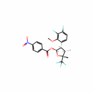 (2S,3S,4S,5R)-3-(3,4-Difluoro-2-methoxyphenyl)-4,5-dimethyl-5-(trifluoromethyl)tetrahydrofuran-2-yl 4-nitrobenzoate