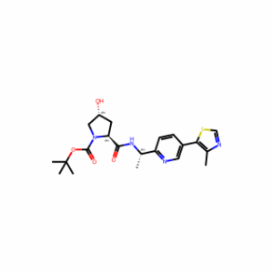 (2S,4R)-1-Boc-4-hydroxy-N-[(S)-1-[5-(4-methyl-5-thiazolyl)-2-pyridyl]ethyl]pyrrolidine-2-carboxamide