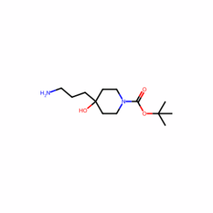 tert-Butyl 4-(3-aminopropyl)-4-hydroxypiperidine-1-carboxylate