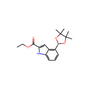ethyl4-(4,4,5,5-tetramethyl-1,3,2-dioxaborolan-2-yl)-1H-indole-2-carboxylate