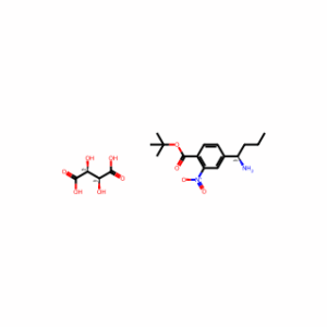 tert-butyl (R)-4-(1-aminobutyl)-2-nitrobenzoate(2S,3S)-2,3-dihydroxysuccinic acid