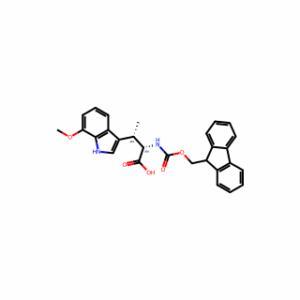 (2S,3S)-2-((((9H-Fluoren-9-yl)methoxy)carbonyl)amino)-3-(7-methoxy-1H-indol-3-yl)butanoic acid