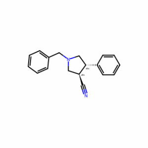 (3R,4S)-1-Benzyl-4-phenylpyrrolidine-3-carbonitrile