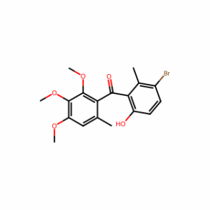 (3-Bromo-6-hydroxy-2-methylphenyl)(2,3,4-trimethoxy-6-methylphenyl)methanone
