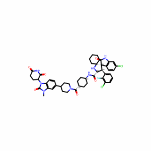 (3′R,4′S,5′R)-6″-chloro-4′-(3-chloro-2-fluorophenyl)-N-((1r,4R)-4-(4-(1-(2,6-dioxopiperidin-3-yl)-3-methyl-2-oxo-2,3-dihydro-1H-benzo[d]imidazol-5-yl)piperidine-1-carbonyl)cyclohexyl)-2″-oxodispiro[cyclohexane-1,2′-pyrrolidine-3′,3″-indoline]-5′-carbox