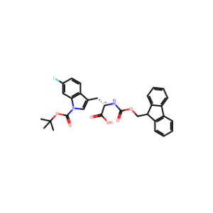 (S)-2-((((9H-fluoren-9-yl)methoxy)carbonyl)amino)-3-(1-(tert-butoxycarbonyl)-6-fluoro-1H-indol-3-yl)propanoic acid