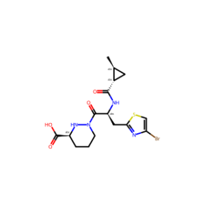 (S)-1-((S)-3-(4-bromothiazol-2-yl)-2-((1S,2S)-2-methylcyclopropane-1-carboxamido)propanoyl)hexahydropyridazine-3-carboxylic acid
