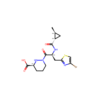 (S)-1-((S)-3-(4-bromothiazol-2-yl)-2-((1S,2S)-2-methylcyclopropane-1-carboxamido)propanoyl)hexahydropyridazine-3-carboxylic acid