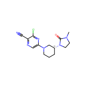 (R)-3-Chloro-5-[3-(3-methyl-2-oxo-1-imidazolidinyl)-1-piperidyl]pyrazine-2-carbonitrile