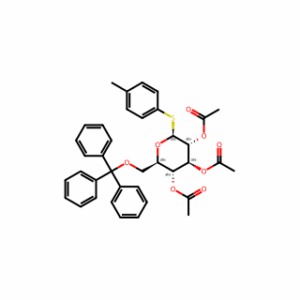 (2S,3R,4S,5R,6R)-2-(p-Tolylthio)-6-((trityloxy)methyl)tetrahydro-2H-pyran-3,4,5-triyl triacetate
