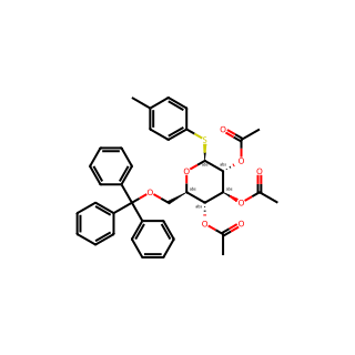 (2S,3R,4S,5R,6R)-2-(p-Tolylthio)-6-((trityloxy)methyl)tetrahydro-2H-pyran-3,4,5-triyl triacetate