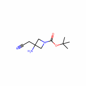 tert-Butyl 3-amino-3-(cyanomethyl)azetidine-1-carboxylate