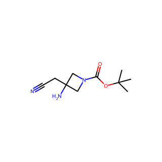 tert-Butyl 3-amino-3-(cyanomethyl)azetidine-1-carboxylate